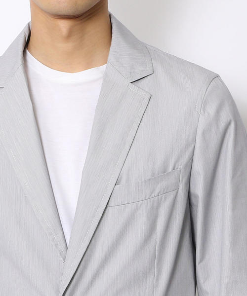 TOMORROWLAND （トゥモローランド）の「コットンポリエステルタイプライター テーラードジャケット（テーラードジャケット・メンズ・グレー系その他2/ブルー系その他2・50/48/44/46）」の13枚目の写真