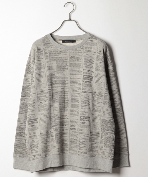 RAGEBLUE(レイジブルー)の「ナンバープリント裏毛スウェットクルー/785099(スウェット・メンズ・ホワイト/ブラック/グレー・MEDIUM/SMALL/LARGE)」の3枚目の写真