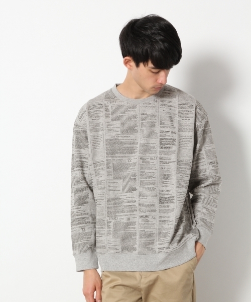 RAGEBLUE(レイジブルー)の「ナンバープリント裏毛スウェットクルー/785099(スウェット・メンズ・ホワイト/ブラック/グレー・MEDIUM/SMALL/LARGE)」の5枚目の写真