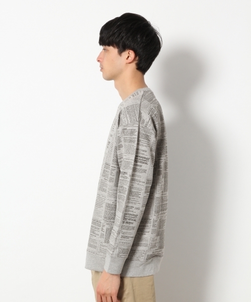 RAGEBLUE(レイジブルー)の「ナンバープリント裏毛スウェットクルー/785099(スウェット・メンズ・ホワイト/ブラック/グレー・MEDIUM/SMALL/LARGE)」の6枚目の写真