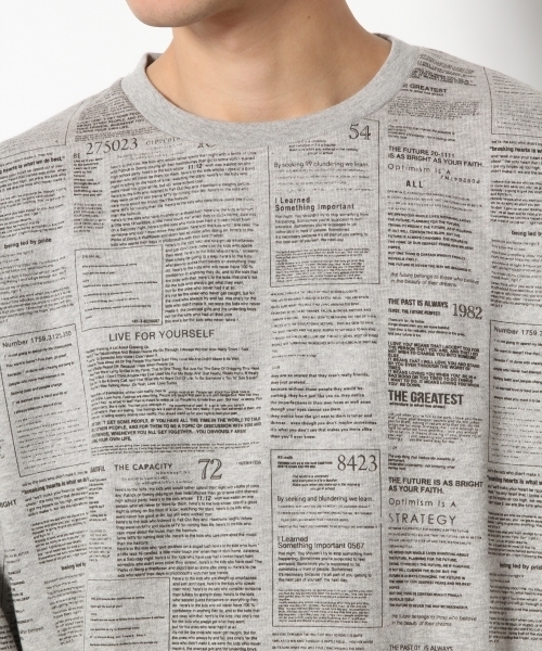 RAGEBLUE(レイジブルー)の「ナンバープリント裏毛スウェットクルー/785099(スウェット・メンズ・ホワイト/ブラック/グレー・MEDIUM/SMALL/LARGE)」の8枚目の写真