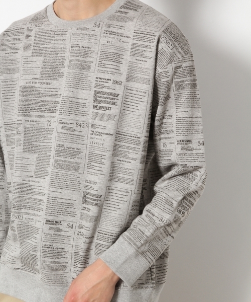 RAGEBLUE(レイジブルー)の「ナンバープリント裏毛スウェットクルー/785099(スウェット・メンズ・ホワイト/ブラック/グレー・MEDIUM/SMALL/LARGE)」の9枚目の写真