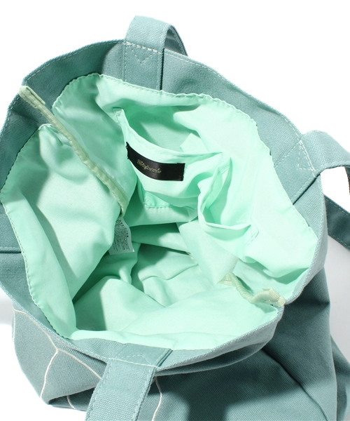 WEGO（ウィゴー）の「刺繍キャンバストートバッグ（トートバッグ・レディース・オフホワイト/ライム/ブルー/ライトパープル/ブラック/グリーン・FREE）」の14枚目の写真