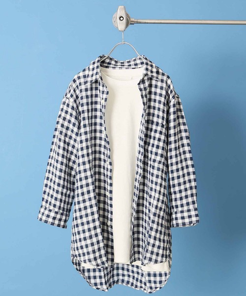 JOURNAL STANDARD（ジャーナルスタンダード）の「リネンパターンレギュラー7分袖シャツ＃（シャツ/ブラウス・メンズ・クリアブルー/ダークブルー/ブルー系その他/コバルトブルー・SMALL/MEDIUM/LARGE）」の3枚目の写真