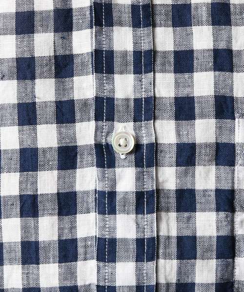 JOURNAL STANDARD（ジャーナルスタンダード）の「リネンパターンレギュラー7分袖シャツ＃（シャツ/ブラウス・メンズ・クリアブルー/ダークブルー/ブルー系その他/コバルトブルー・SMALL/MEDIUM/LARGE）」の15枚目の写真