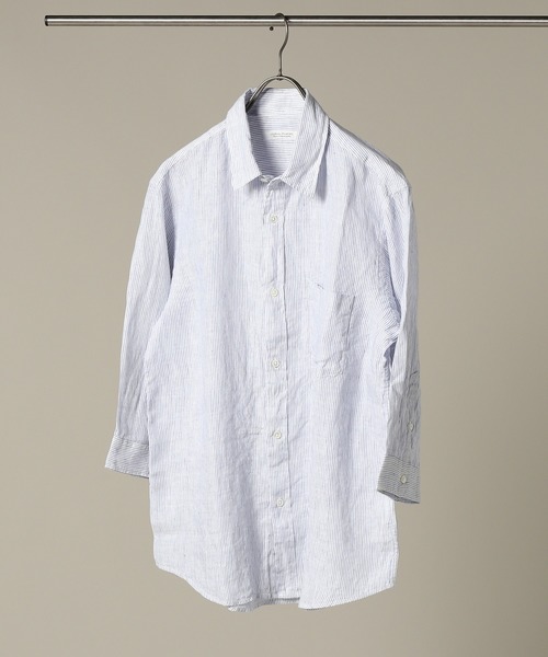 JOURNAL STANDARD（ジャーナルスタンダード）の「リネンパターンレギュラー7分袖シャツ＃（シャツ/ブラウス・メンズ・クリアブルー/ダークブルー/ブルー系その他/コバルトブルー・SMALL/MEDIUM/LARGE）」の22枚目の写真