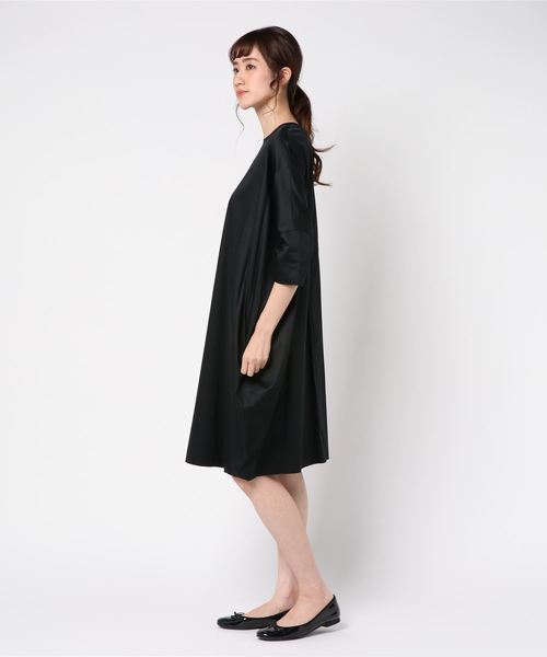 mizuiroind（ミズイロインド）の「コクーン半袖ワンピース（ワンピース 