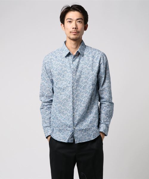 おしゃれスタ(オシャレスタ)の「日本製ペイズリープリントレギュラーカラーシャツ(GW)(シャツ/ブラウス・メンズ・ネイビー/ブルー/ブルー系その他2/ブルー系その他・M/L)」の8枚目の写真