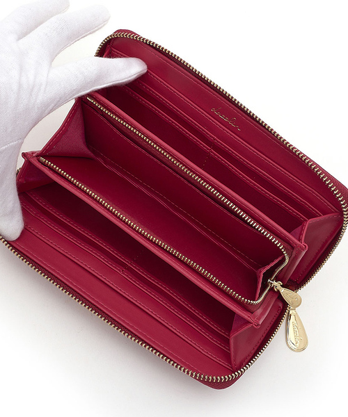 dazzlin（ダズリン）の「【dazzlin】バレッタリボンチェック長財布（財布・レディース・ブラック/ピンク/ワイン/ダークベージュ・FREE）」の7枚目の写真