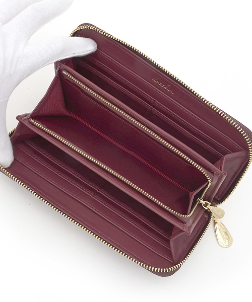 dazzlin（ダズリン）の「【dazzlin】バレッタリボンチェック長財布（財布・レディース・ブラック/ピンク/ワイン/ダークベージュ・FREE）」の8枚目の写真