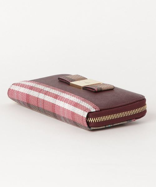 dazzlin（ダズリン）の「【dazzlin】バレッタリボンチェック長財布（財布・レディース・ブラック/ピンク/ワイン/ダークベージュ・FREE）」の15枚目の写真