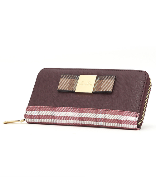 dazzlin（ダズリン）の「【dazzlin】バレッタリボンチェック長財布（財布・レディース・ブラック/ピンク/ワイン/ダークベージュ・FREE）」の17枚目の写真