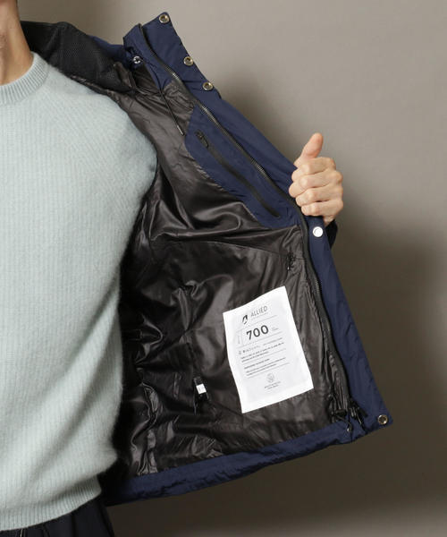 BEAUTY&YOUTH UNITED ARROWS（ビューティーアンドユースユナイテッドアローズ）の「BY ”小松マテーレ” ナイロン ダウンジャケット ◆（ダウンジャケット/コート・メンズ・ブラック/ダークグリーン/ネイビー・SMALL/MEDIUM/LARGE/X-LARGE）」の12枚目の写真