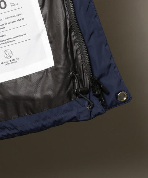 BEAUTY&YOUTH UNITED ARROWS（ビューティーアンドユースユナイテッドアローズ）の「BY ”小松マテーレ” ナイロン ダウンジャケット ◆（ダウンジャケット/コート・メンズ・ブラック/ダークグリーン/ネイビー・SMALL/MEDIUM/LARGE/X-LARGE）」の16枚目の写真