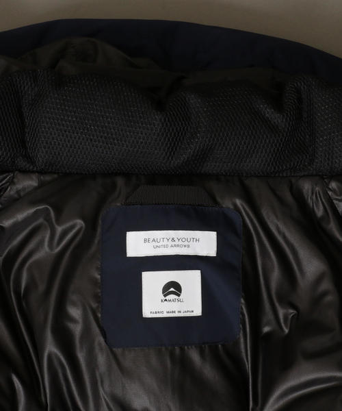 BEAUTY&YOUTH UNITED ARROWS（ビューティーアンドユースユナイテッドアローズ）の「BY ”小松マテーレ” ナイロン ダウンジャケット ◆（ダウンジャケット/コート・メンズ・ブラック/ダークグリーン/ネイビー・SMALL/MEDIUM/LARGE/X-LARGE）」の17枚目の写真