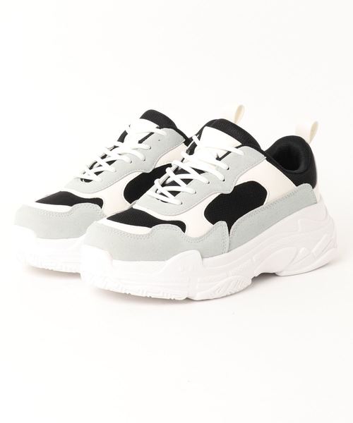 ENVYM（アンビー）の「ＤＡＤ ＳＮＥＡＫＥＲＳ（スニーカー・レディース・ブラック/グレー/ダークブラック・24.5cm/22.5cm/23.5cm）」の3枚目の写真