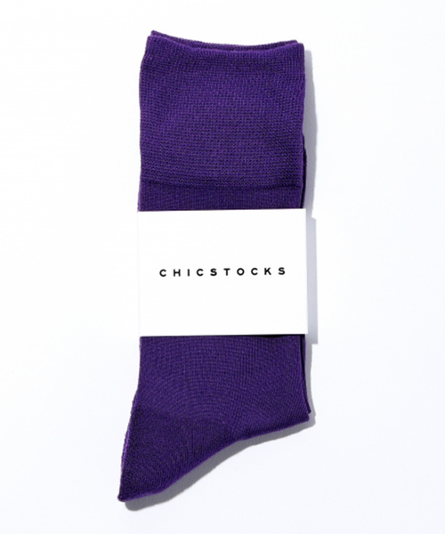 CHICSTOCKS（シックストックス）の「【CHICSTOCKS】ソリッドカラーソックス（ソックス/靴下・メンズ・パープル/ラベンダー/オレンジ/マジェンタ/ネイビー/ブルー/アイボリー/サックスブルー/レッド/オフホワイト/ブラック・LARGE/SMALL）」の7枚目の写真