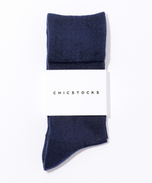 【CHICSTOCKS】ソリッドカラーソックス