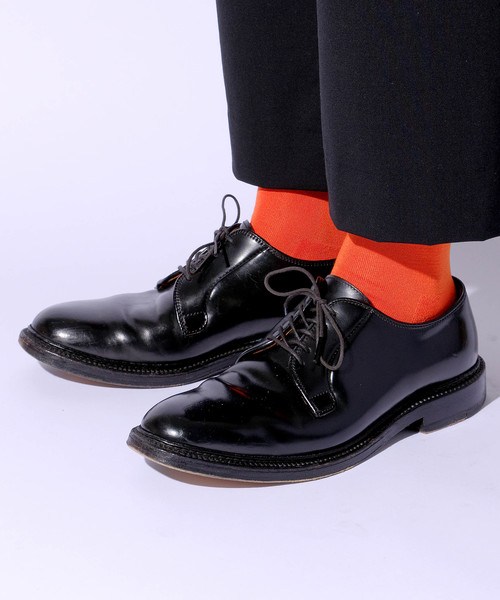 CHICSTOCKS（シックストックス）の「【CHICSTOCKS】ソリッドカラーソックス（ソックス/靴下・メンズ・パープル/ラベンダー/オレンジ/マジェンタ/ネイビー/ブルー/アイボリー/サックスブルー/レッド/オフホワイト/ブラック・LARGE/SMALL）」の11枚目の写真