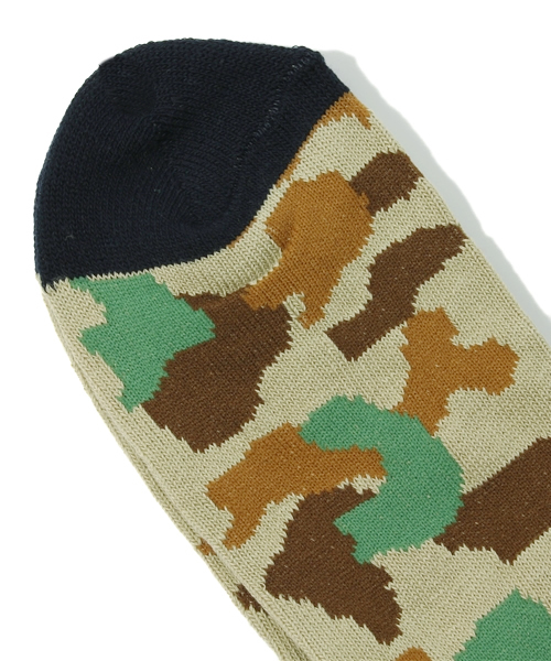 ROSTER SOX(ロスターソックス)の「男女兼用 日本製 ロスターソックス ハンターカモ ROSTER SOX CAMO(ソックス/靴下・メンズ・ブラウン/ネイビー/ベージュ/ブルー・27cm)」の6枚目の写真
