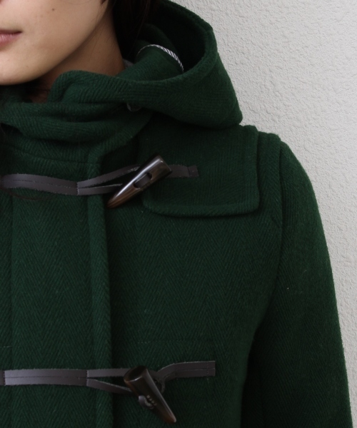 coen（コーエン）の「カットパイルメルトンダッフルコート（ダッフルコート・レディース・グレー/ケリー/ネイビー/オレンジ・MEDIUM/LARGE）」の8枚目の写真