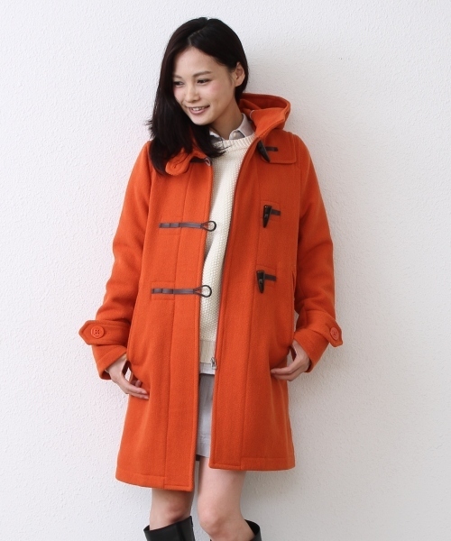 coen（コーエン）の「カットパイルメルトンダッフルコート（ダッフルコート・レディース・グレー/ケリー/ネイビー/オレンジ・MEDIUM/LARGE）」の13枚目の写真