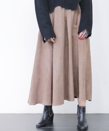 《追加》フェイクスエードタックロングスカート