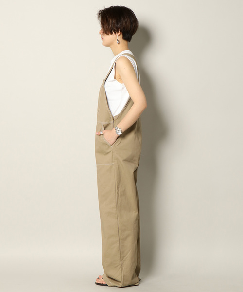 Dickies（ディッキーズ）の「ディッキーズ TCツイルオーバーオール（サロペット/オーバーオール・レディース・ブラック/ベージュ・M/L）」の13枚目の写真