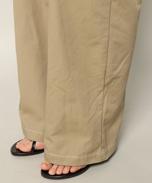 Dickies（ディッキーズ）の「ディッキーズ TCツイルオーバーオール（サロペット/オーバーオール・レディース・ブラック/ベージュ・M/L）」の15枚目の写真