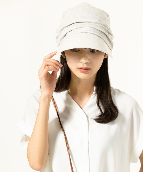 QUEENHEAD（クイーンヘッド）の「シャイニングUVキャスケット（キャスケット・レディース・ブラウン/グレー系その他/チャコール/ライトベージュ・XX-LARGE/X-LARGE/FREE）」の10枚目の写真