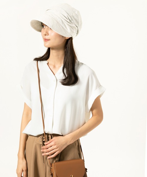 QUEENHEAD（クイーンヘッド）の「シャイニングUVキャスケット（キャスケット・レディース・ブラウン/グレー系その他/チャコール/ライトベージュ・XX-LARGE/X-LARGE/FREE）」の9枚目の写真