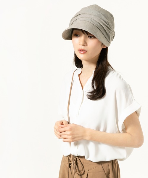 QUEENHEAD（クイーンヘッド）の「シャイニングUVキャスケット（キャスケット・レディース・ブラウン/グレー系その他/チャコール/ライトベージュ・XX-LARGE/X-LARGE/FREE）」の13枚目の写真