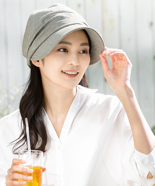 QUEENHEAD（クイーンヘッド）の「シャイニングUVキャスケット（キャスケット・レディース・ブラウン/グレー系その他/チャコール/ライトベージュ・XX-LARGE/X-LARGE/FREE）」の16枚目の写真