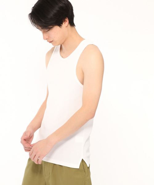 LAKOLE(ラコレ)の「ワッフルタンクトップ / LAKOLE(タンクトップ・メンズ・ホワイト/ブラック/その他9・SMALL/MEDIUM/LARGE)」の6枚目の写真