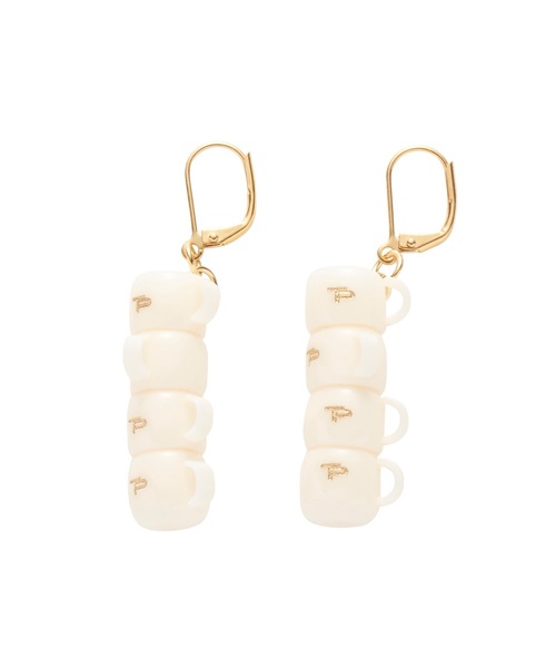 THEATRE PRODUCTS(シアタープロダクツ)の「スタッキングカップ ピアス(ピアス(両耳用))」|アイボリー