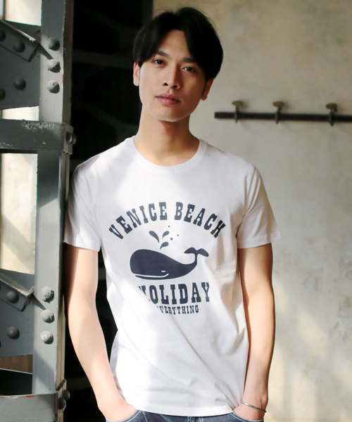 LIL VENDARS(リルヴェンダース)の「プリント Tシャツ 半袖 カットソー メッセージ/ボックスロゴ/ワンポイント/ポケット/サーフ/フォト/グラフィック(Tシャツ/カットソー・メンズ・A/B/C/D/E/F/G/H/I/J/K/L/M/N/O/P/Q/R/S/T/U/V・S/M/L/XL)」の9枚目の写真