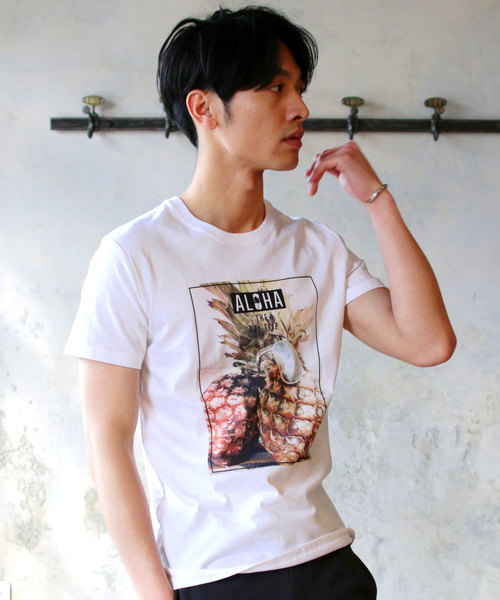 LIL VENDARS(リルヴェンダース)の「プリント Tシャツ 半袖 カットソー メッセージ/ボックスロゴ/ワンポイント/ポケット/サーフ/フォト/グラフィック(Tシャツ/カットソー・メンズ・A/B/C/D/E/F/G/H/I/J/K/L/M/N/O/P/Q/R/S/T/U/V・S/M/L/XL)」の13枚目の写真