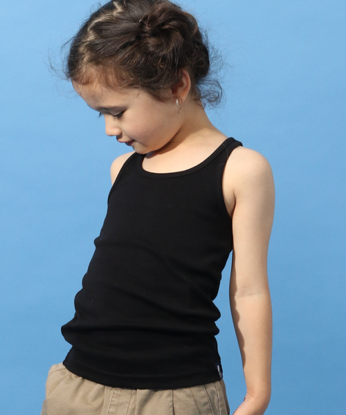 BAYFLOW（ベイフロー）の「シルキーフライスキャミソール（キャミソール・キッズ・ブラック/オフホワイト・LARGE/MEDIUM/SMALL/X-LARGE/XX-LARGE）」の2枚目の写真