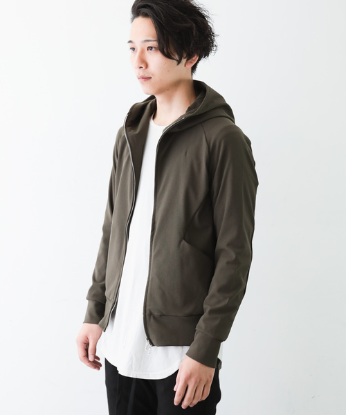 ATTACHMENT(アタッチメント)の「スーパーストレッチメリルハイテンションツイル ZIP UP パーカー(パーカー・メンズ・グリーン系その他/ブラック・1/2/3)」の11枚目の写真