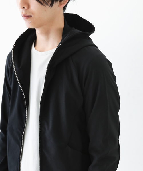 ATTACHMENT(アタッチメント)の「スーパーストレッチメリルハイテンションツイル ZIP UP パーカー(パーカー・メンズ・グリーン系その他/ブラック・1/2/3)」の19枚目の写真