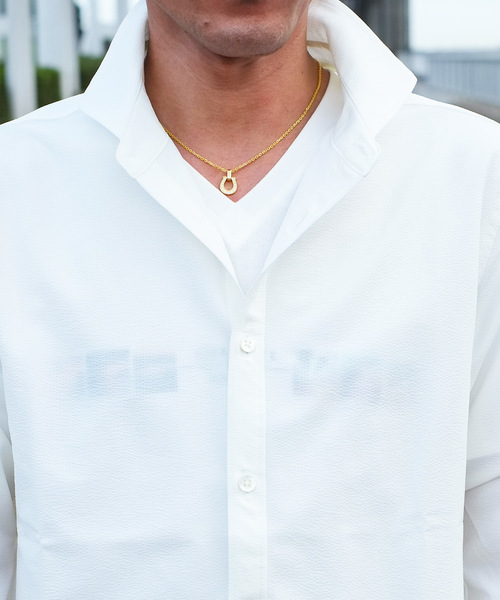 GOSTAR DE FUGA（ゴスタール ジフーガ）の「シアサッカーシャツ（シャツ/ブラウス・メンズ・ホワイト/ホワイト×グレー/グレー/ブルー・M/L/XL）」の20枚目の写真