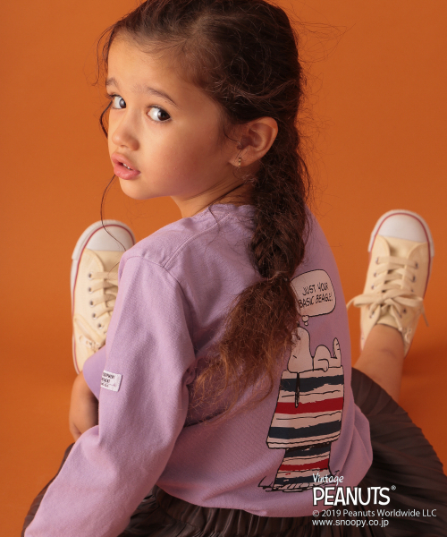 BAYFLOW（ベイフロー）の「【PEANUTS×BAYFLOW】アソートTee（KIDS)（Tシャツ/カットソー・キッズ・グレー/オフホワイト/ラベンダー・SMALL/MEDIUM/LARGE/X-LARGE/XX-LARGE）」の3枚目の写真