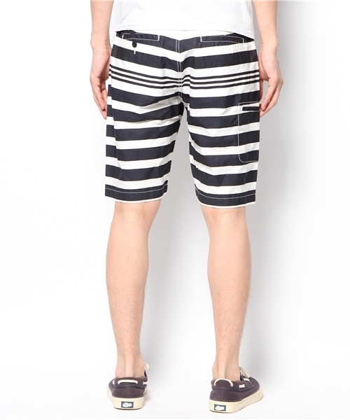 BEAMS（ビームス）の「○BEAMS / ボーダーショーツ（その他パンツ・メンズ・グリーン/ネイビー・SMALL/MEDIUM/LARGE/X-LARGE）」の4枚目の写真