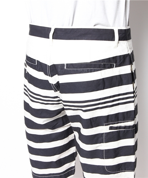 BEAMS（ビームス）の「○BEAMS / ボーダーショーツ（その他パンツ・メンズ・グリーン/ネイビー・SMALL/MEDIUM/LARGE/X-LARGE）」の6枚目の写真