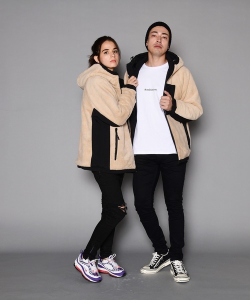 JACKROSE（ジャックローズ）の「裏マイクロボア リバーシブルナイロンフードジャケット（ブルゾン・メンズ・ブラック/ベージュ・M/L/XL）」の20枚目の写真