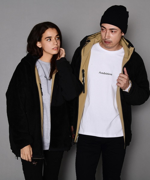 JACKROSE（ジャックローズ）の「裏マイクロボア リバーシブルナイロンフードジャケット（ブルゾン・メンズ・ブラック/ベージュ・M/L/XL）」の4枚目の写真