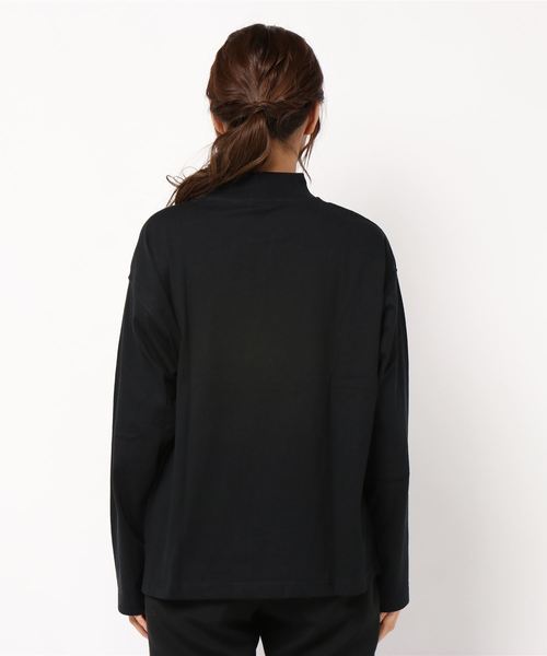 LOWRYS FARM（ローリーズファーム）の「ＵＳＡモックロンＴ　845202（Tシャツ/カットソー・レディース・ホワイト/ブラック/ベージュ・FREE）」の5枚目の写真