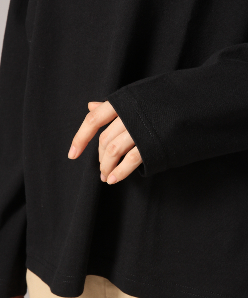 LOWRYS FARM（ローリーズファーム）の「ＵＳＡモックロンＴ　845202（Tシャツ/カットソー・レディース・ホワイト/ブラック/ベージュ・FREE）」の9枚目の写真