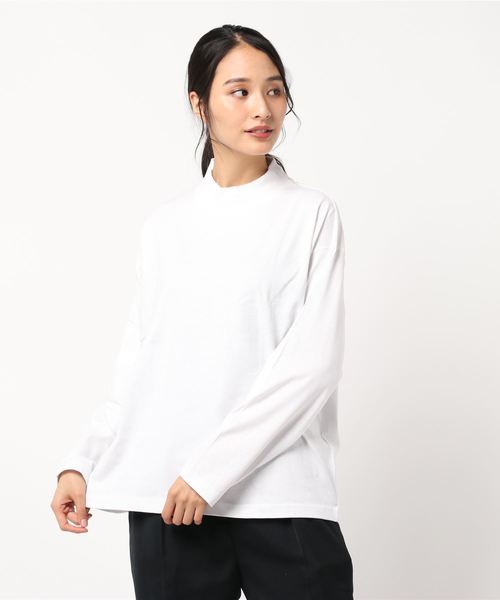 LOWRYS FARM（ローリーズファーム）の「ＵＳＡモックロンＴ　845202（Tシャツ/カットソー・レディース・ホワイト/ブラック/ベージュ・FREE）」の11枚目の写真