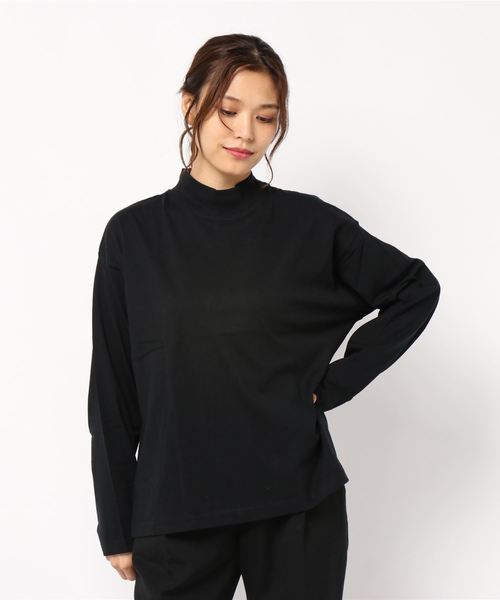 LOWRYS FARM（ローリーズファーム）の「ＵＳＡモックロンＴ　845202（Tシャツ/カットソー・レディース・ホワイト/ブラック/ベージュ・FREE）」の12枚目の写真